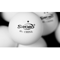 Мячи Sword 1* 40+ Plastic x6 White