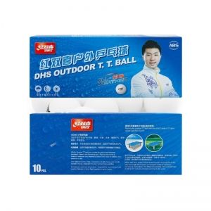 Мячи DHS Outdoor Dual 40+ Plastic ABS x10 White OD40