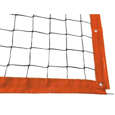Сетка для пляжного волейбола KV.REZAC 3.0mm 8.5x1m Professional Black/Orange 15095029011