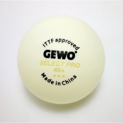 Мячи Gewo 3* Select Pro 40+ Plastic x6 White