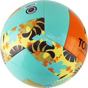 Мяч для пляжного волейбола TORRES Hawaii Cyan/Orange V32075B