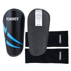 Щитки футбольные TORRES Pro x2 Black/Cyan FS1608
