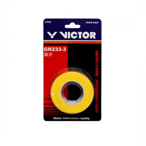 Обмотка для ручки Victor Overgrip x3 Yellow GR233-YW-3