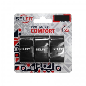 Обмотка для ручки Selfit Overgrip Pro Tacky Comfort x3 Black