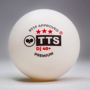 Мячи TTS 3* DJ40+ Premium Rus Pro ABS x6 White