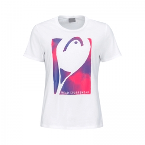 Футболка HEAD T-shirt W Vision White/Purple 814743-WH