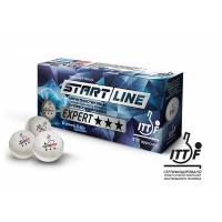 Мячи Start Line 3* Expert 40+ Plastic x10 White 8334
