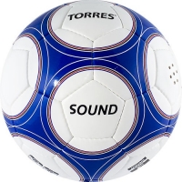 Мяч для футбола TORRES Sound White/Blue F30255