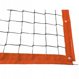 Сетка для пляжного волейбола KV.REZAC 3.0mm 8.5x1m Professional Black/Orange 15095029011