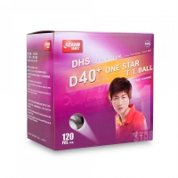 Мячи DHS 1* Dual 40+ Plastic ABS x120 White CD40C