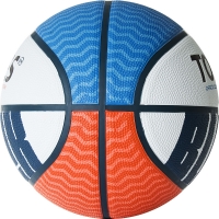 Мяч для баскетбола TORRES Block White/Blue/Orange B0207