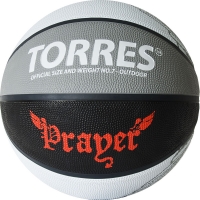 Мяч для баскетбола TORRES Prayer Gray/Black B0205