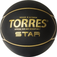 Мяч для баскетбола TORRES Star Black B3231