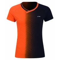 Футболка Li-Ning T-shirt W AAYP096-1 Orange/Black