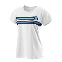 Футболка Wilson T-shirt W Tracers Tech Tee White/Blue WRA792401