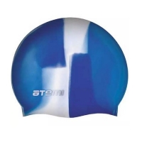 Шапочка для плавания ATEMI MC208 Blue/White