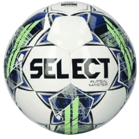 Мяч для минифутбола SELECT Futsal Master Shiny V22 FIFA White/Black/Green 1043460004