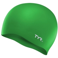 Шапочка для плавания TYR Wrinkle Free Silicone Cap Green LCS-310