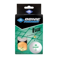 Мячи Donic/Schildkrot 1* Elite 40+ Plastic x6 White/Orange 608511