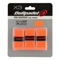 Обмотка для ручки Bullpadel Overgrip Thin Absorvent х3 Orange GB1705-529