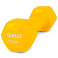 Гантель 1.5kg Yellow PL522203 TORRES