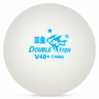 Мячи Double Fish 1* Training Balls V40+ Plastic ABS Yellow Box x100 White V40+1