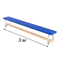 Скамья гимнастическая 3.0m мягкая Metal Legs Blue IMP-A497