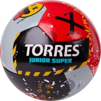 Мяч для футбола TORRES Junior-5 Super Black/Red F32330