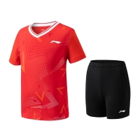 Комплект Li-Ning Kit JB T-shirt+Shorts Red/Black AATT042-2