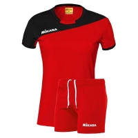 Комплект Mikasa Kit W T-shirt+Shorts Red/Black MT375-03
