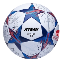 Мяч для футбола ATEMI Stellar-2.1 White/Blue